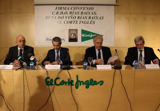 O Consello Regulador e a Ruta do Viño Rías Baixas asinan un convenio de colaboración co Corte Inglés para desenvolver iniciativas enogastronómicas